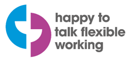 Logo for the Happy to talk flexible working company